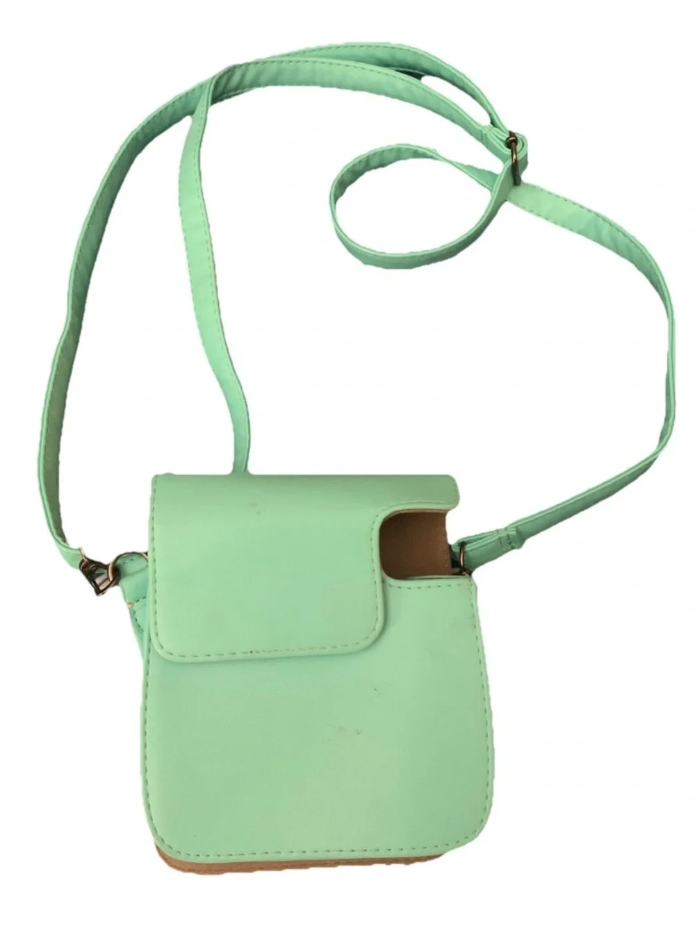 For Fujifilm Instax Mini 12 Case Light Blue/Green Leather Cover